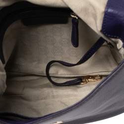 مملوكة مسبقًا MICHAEL Michael Kors Purple Leather Bedford Crossbody Bag