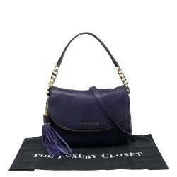 مملوكة مسبقًا MICHAEL Michael Kors Purple Leather Bedford Crossbody Bag