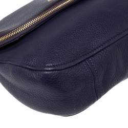 مملوكة مسبقًا MICHAEL Michael Kors Purple Leather Bedford Crossbody Bag