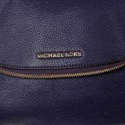 مملوكة مسبقًا MICHAEL Michael Kors Purple Leather Bedford Crossbody Bag