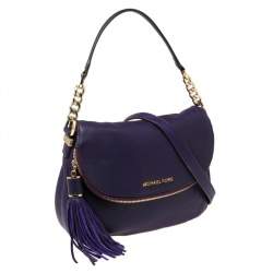 مملوكة مسبقًا MICHAEL Michael Kors Purple Leather Bedford Crossbody Bag
