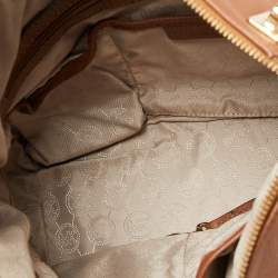 Pre Owned حقيبة كتف مايكل مايكل كورس بروك جلد بني