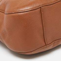 Pre Owned حقيبة كتف مايكل مايكل كورس بروك جلد بني