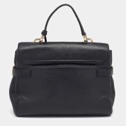 Pre Owned حقيبة بيد علوية مايكل مايكل كورس كارسون جلد أسود