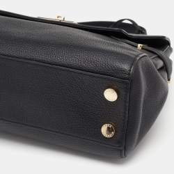 Pre Owned حقيبة بيد علوية مايكل مايكل كورس كارسون جلد أسود