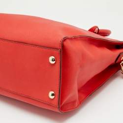 Pre Owned حقيبة يد مايكل مايكل كورس هاميلتون جلد حمراء 