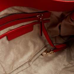 Pre Owned حقيبة يد مايكل مايكل كورس هاميلتون جلد حمراء 