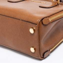 Pre Owned MICHAEL Michael Kors Tan Leather Medium Reese Satchel
