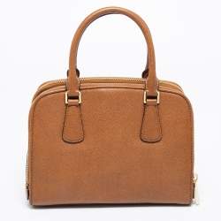Pre Owned MICHAEL Michael Kors Tan Leather Medium Reese Satchel