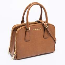Pre Owned MICHAEL Michael Kors Tan Leather Medium Reese Satchel