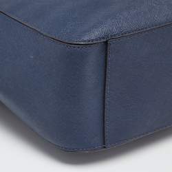 Pre Owned MICHAEL Michael Kors Navy Blue Leather Lillie Hobo