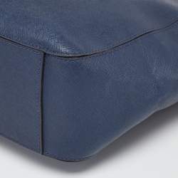 Pre Owned MICHAEL Michael Kors Navy Blue Leather Lillie Hobo