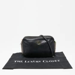 Pre Owned حقيبة كتف مايكل مايكل كورس جلد أسود بسلسلة