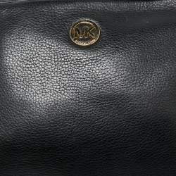 Pre Owned حقيبة كتف مايكل مايكل كورس جلد أسود بسلسلة