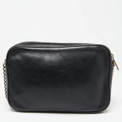 Pre Owned حقيبة كتف مايكل مايكل كورس جلد أسود بسلسلة