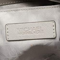 Pre Owned حقيبة يد توتس مايكل مايكل كورس جيت سيت ترافيل جلد رصاصي بسلسلة