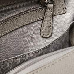 Pre Owned حقيبة يد توتس مايكل مايكل كورس جيت سيت ترافيل جلد رصاصي بسلسلة