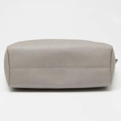 Pre Owned حقيبة يد توتس مايكل مايكل كورس جيت سيت ترافيل جلد رصاصي بسلسلة