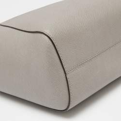 Pre Owned حقيبة يد توتس مايكل مايكل كورس جيت سيت ترافيل جلد رصاصي بسلسلة