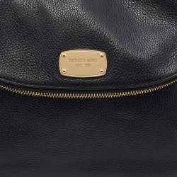 مملوكة مسبقًا MICHAEL Michael Kors Black Leather Bedford Crossbody Bag