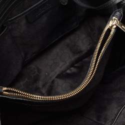 Pre Owned حقيبة يد توتس مايكل مايكل كورس سينثيا جلد أسود كبيرة