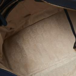 Pre Owned MICHAEL Michael Kors Blue Leather Medium Jet Set Travel Tote