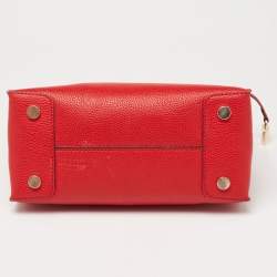 Pre Owned MICHAEL Michael Kors Red Leather Mercer Gallery Tote