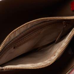 Pre Owned MICHAEL Michael Kors Red Leather Mercer Gallery Tote