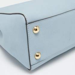 مملوكة مسبقًا MICHAEL Michael Kors Light Blue Saffiano Leather Medium Cynthia Tote