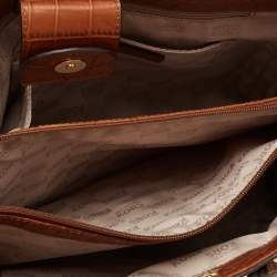 مملوكة مسبقًا Michael Kors Beige/Brown Canvas and Leather Large Studded Hamilton Tote