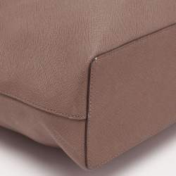 Pre Owned MICHAEL Michael Kors Brown Saffiano Leather Jet Set Travel Tote