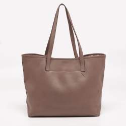 Pre Owned MICHAEL Michael Kors Brown Saffiano Leather Jet Set Travel Tote