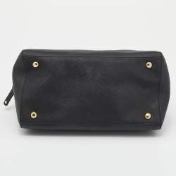Pre Owned MICHAEL Michael Kors Black Leather Dome Satchel