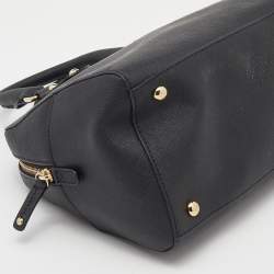 Pre Owned MICHAEL Michael Kors Black Leather Dome Satchel
