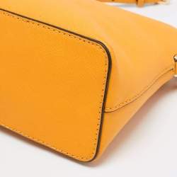 مملوكة مسبقًا MICHAEL Michael Kors Yellow Leather Cindy Dome Crossbody Bag