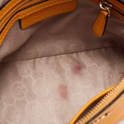 مملوكة مسبقًا MICHAEL Michael Kors Yellow Leather Cindy Dome Crossbody Bag