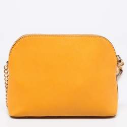 مملوكة مسبقًا MICHAEL Michael Kors Yellow Leather Cindy Dome Crossbody Bag