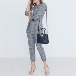 Pre Owned MICHAEL Michael Kors Black Leather Mini Mercer Tote 