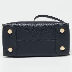 Pre Owned MICHAEL Michael Kors Black Leather Mini Mercer Tote 