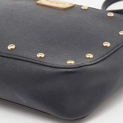 مملوكة مسبقًا حقيبة كروس مايكل مايكل كورس ساندرين جلد أسود مرصع