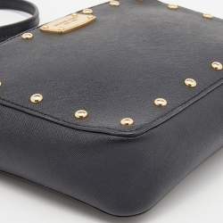 مملوكة مسبقًا حقيبة كروس مايكل مايكل كورس ساندرين جلد أسود مرصع