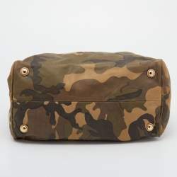 Pre Owned MICHAEL Michael Kors Multicolor Camo Leather Grayson Satchel