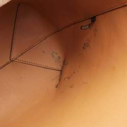 Pre Owned MICHAEL Michael Kors Vanilla/Tan Signature Coated Canvas and Leather Hayley Tote