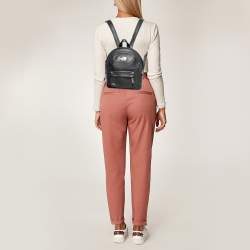 Pre Owned MICHAEL Michael Kors Black Leather Mini Backpack