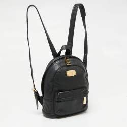 Pre Owned MICHAEL Michael Kors Black Leather Mini Backpack