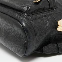 Pre Owned MICHAEL Michael Kors Black Leather Mini Backpack