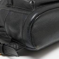 Pre Owned MICHAEL Michael Kors Black Leather Mini Backpack