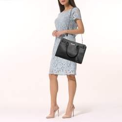 Pre Owned حقيبة يد مايكل مايكل كورس ديلون جلد سافيانو أسود