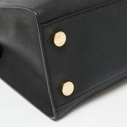 Pre Owned حقيبة يد مايكل مايكل كورس ديلون جلد سافيانو أسود