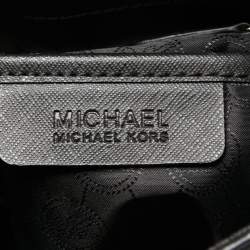 Pre Owned MICHAEL Michael Kors Black Leather Large Hamilton North South Tote